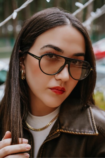 Stil Noktası Tf Black Frame Honey Glass Sunglasses