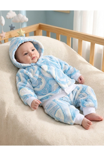 MiniKids Compleu Super Cocolino, imp. bleu 68 (3-6 luni)