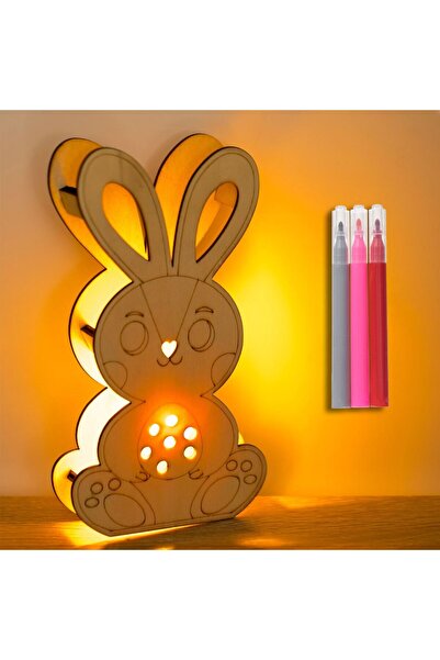 OEM Set Creativ de Paste ”Coloreaza Iepurele” cu Lumina LED & Carioci