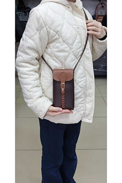 DADU Geantă pentru telefon cu cusături Saraç, Geantă casual, Geantă mică (Lăț...