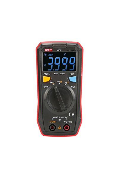 Unit UT123T Cepte Taşınabilir Dijital Led Ekranlı Multimetre Ölçü Aleti