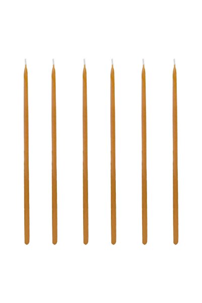 OEM Easter Candles Set Brown 37cm - 6pcs