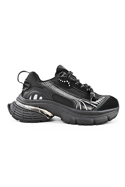 Tmall Women's Sports Shoes,-Leather, D1467, Black