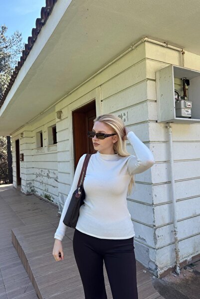 lizge giyim Stand-Up Collar Cashmere Ultra Light Knitwear Sweater