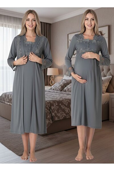 Lohussa Women's Smoked Long Sleeve Stylish Lace Detailed Buttoned 100% Cotton...