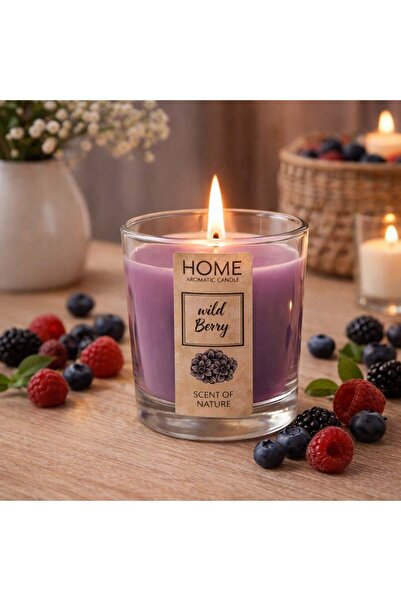 OEM Lumanare Parfumata Lila cu Aroma de Fructe de Padure in Recipient de Stic...