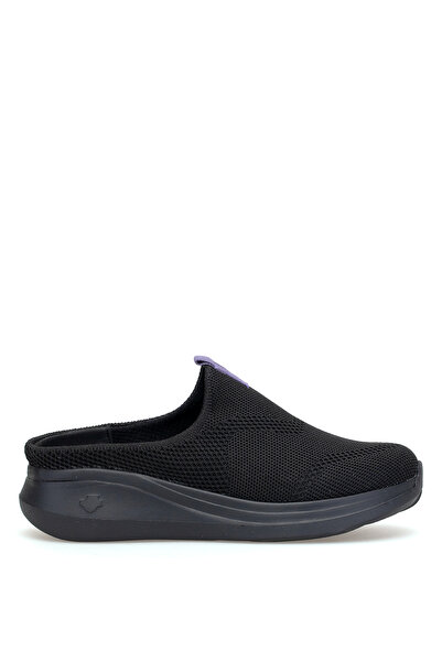 KİNG PAOLO K5221 Alabanda Papuci Sabo pentru femei cu spumă cu memorie, negri