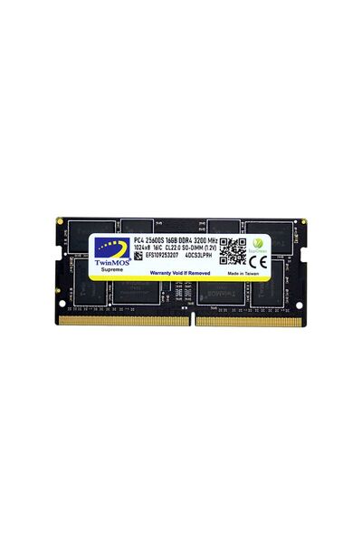 TwinMOS ذاكرة وصول عشوائي DDR4 SO-DIMM سعة 16 جيجابايت بتردد 3200 ميجاهرتز (M...