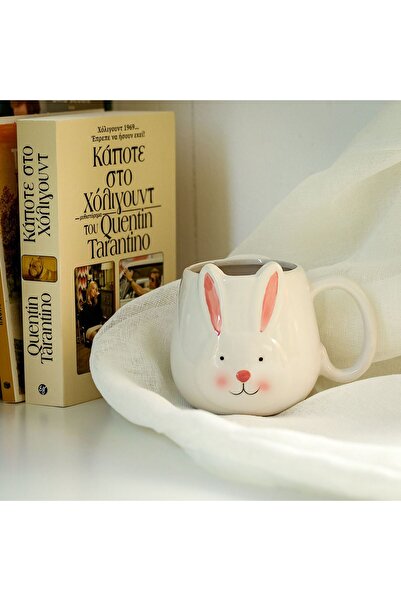 OEM White Ceramic Mug Easter Bunny 560ml