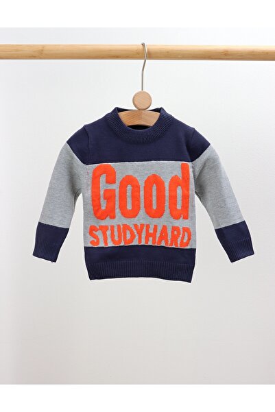 MiniKids GOOD STUDYHARD sweater dark grey-blue 86 (12-18 months)