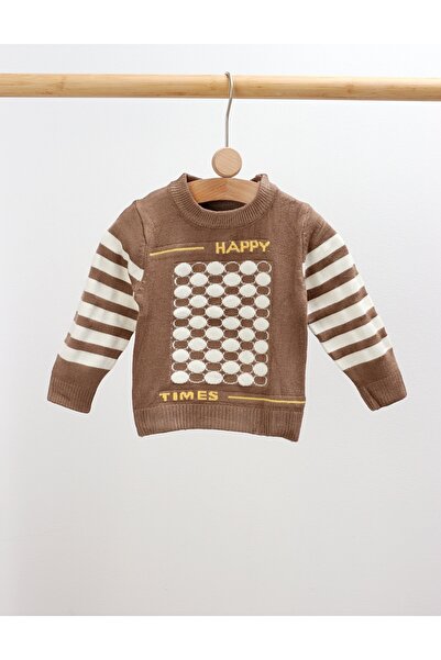 MiniKids HAPPY boy's sweater brown 86 (12-18 months)
