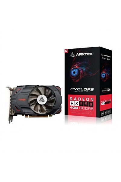 arktek Rx550 4Gb Gddr5 128Bit Dp/Hdmi/Dvi Pci 3.0 Graphics Card