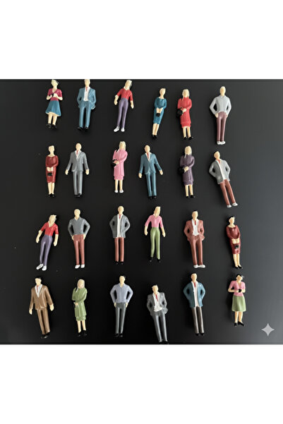 sfs elektrik insan figür maket 10 adet AYAKTA 1/50 insan figür 3.5 cm HEPSİ A...