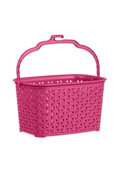 OEM Fuchsia Plastic Rattan Laundry Basket