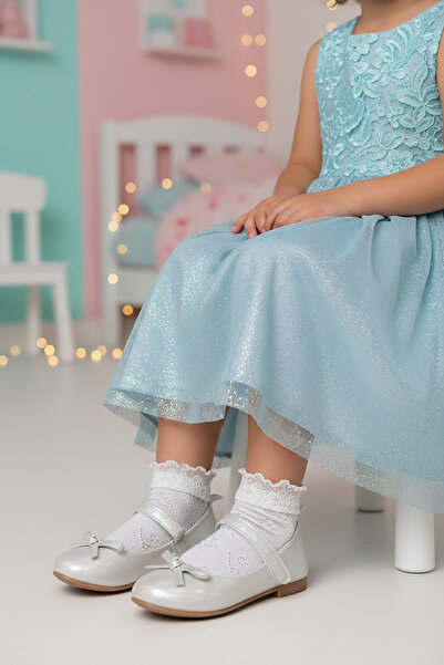 Ayakkabı Fuarı Elit Hy-F-4032-26Y Filet Girls' Ballerina Ballet Shoes