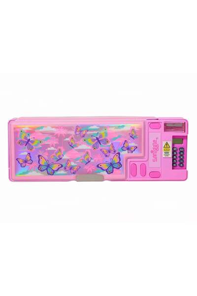 SMIGGLE Rush Pop Out Pencil Case Pink – Multi-Compartment, with Hidden Compar...