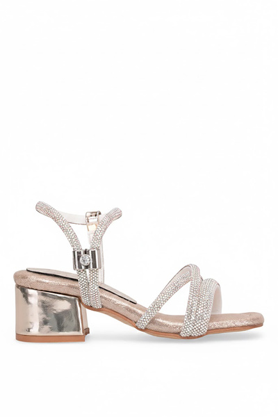 Ayakkabı Fuarı Elit A-F-K95-26Y Βραδινά Παπούτσια Φόρεμα για Κορίτσια Χρυσά