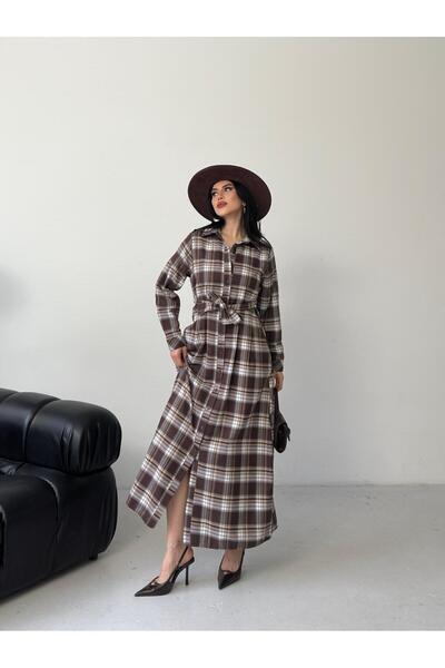 Captival Women's Plaid Dress Patterned