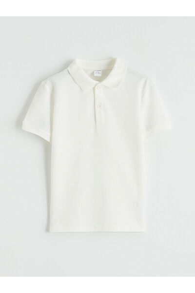 LC Waikiki Tricou cu guler polo pentru băieți țesătură pichet