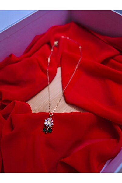 ZEYNEP KARACA Dönen Papatya Kolye – Çelik Model (Stres Çarkı Tasarım)