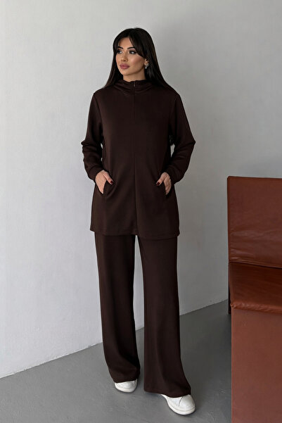 Balenbi Oversize Hooded Zippered Modal Hijab Set 1186 – Form Series