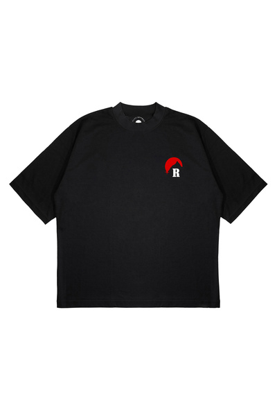 PURE EFFECT Tricou unisex oversize RHUDE BASIC cu imprimeu, croială boxy, din...