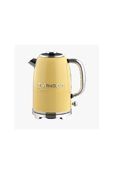 Typhoon Electric Kettle Stainless Steel 1.8L 2200W Yellow