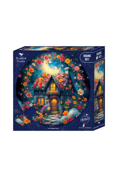 Bluebird Puzzle Puzzle 501 piese Bluebird Round Le Cottage Fleuri