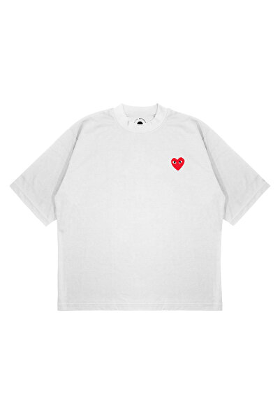 PURE EFFECT Tricou unisex oversize COMME DES GARÇONS BASIC, cu imprimeu, croi...