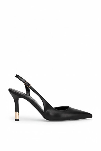 Ayakkabı Fuarı Elit Pm456 K1025 Women's Classic Heeled Shoes Black