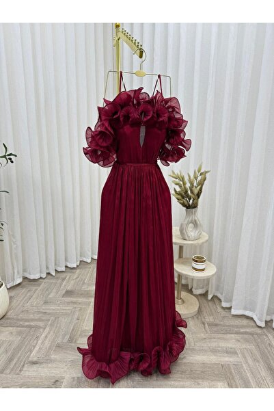 Lucille Fashion red evening dress