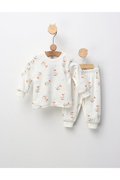 MiniKids Baby Duck pajamas, white model 80 (9-12 months)