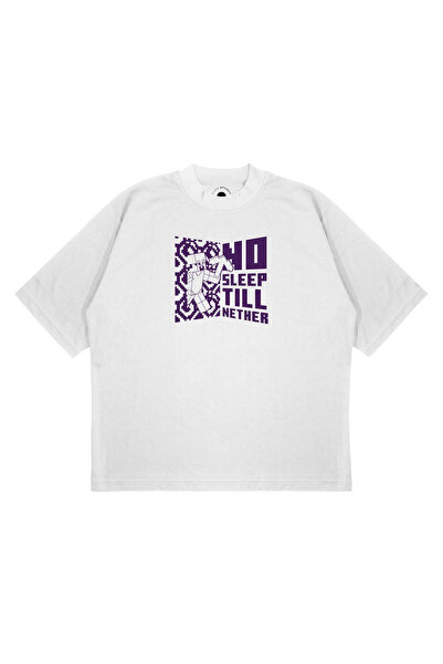PURE EFFECT Unisex Oversize kroj MINECRAFT NE SPAVAJ DO Štampano Boxy Fit Deb...