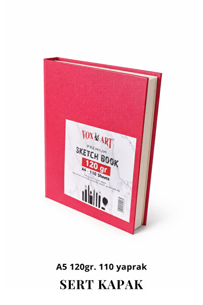 Vox Art Sert Kapak Eskiz Çizim Defteri- A5 120gr. 110 yaprak