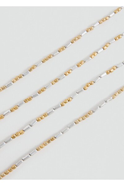 Mango Teen Boncuklu çoklu kolye