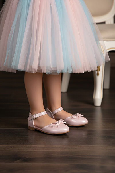 Ayakkabı Fuarı Elit A-P-Moustache-26Y Čizme za devojčice Baletanke Puder