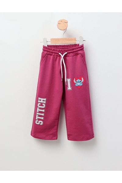 MiniKids STITCH straight track pants, cyclam 98 (24-36 months)