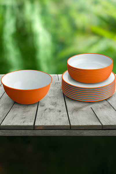 Omada Sanaliving plastic tableware set - Orange