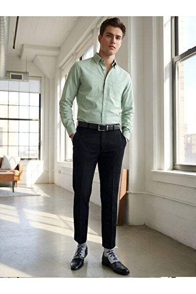 iza Men’s Stretchable Slim Fit Everyday/Office Wear Ankle Length Pants