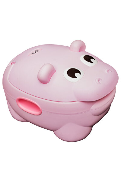 Moon - Baby Hippo Potty With PU Cushion - Pink