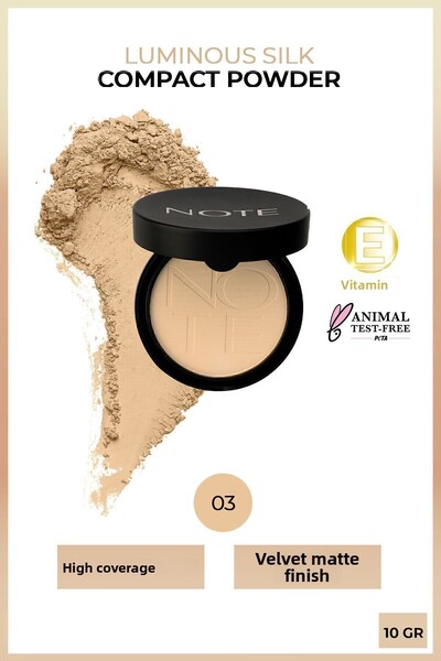 Note Cosmetics Matte Pressed Powder, Medium Beige 03