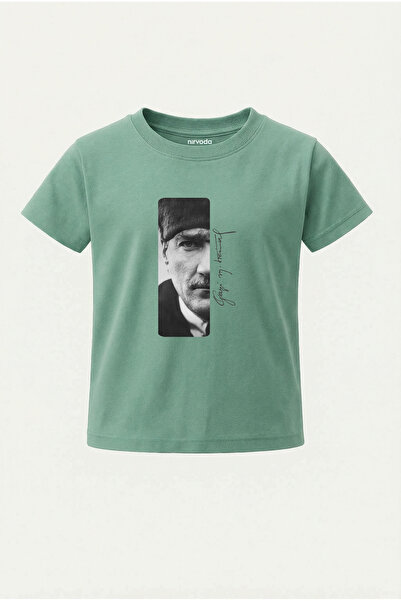 nirvoda Tricou pentru copii Gazi Mustafa Kemal Atatürk, imprimat cu semnătură