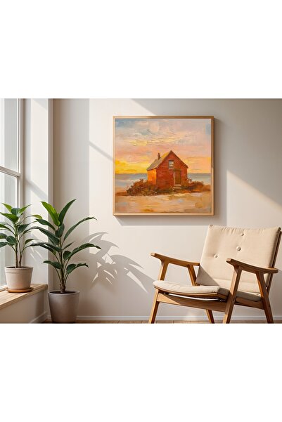 Tuba Decor Square Painting with Wooden Frame