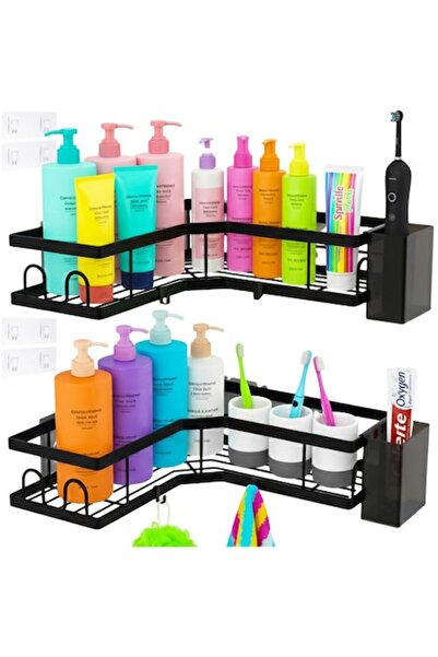 Ruhhy Set of 2 Corner Shelves for Bathroom