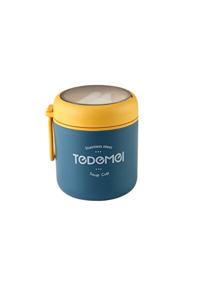 REDQUIT ® baby food thermos, stainless steel, blue, 530 ml