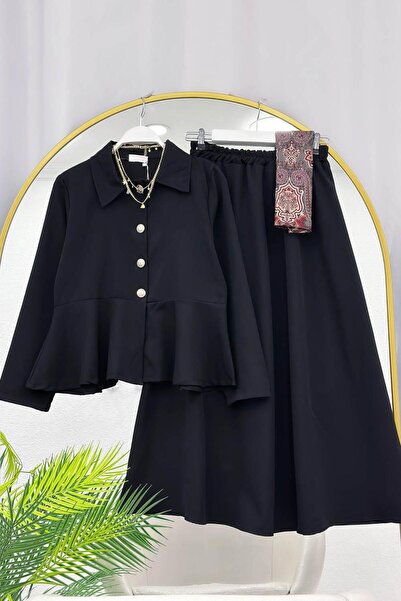 VOLT CLOTHİNG Women's Six-Piece Ruffled Skirt Set