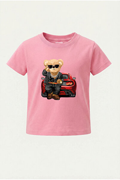 nirvoda Tricou pentru copii cu imprimeu urs cu ochelari