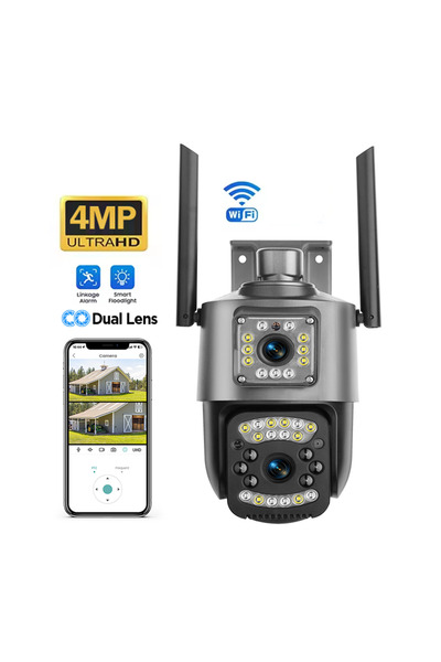 Teknova 6MP WiFi Surveillance Camera – 360°, Night Vision, Motion Detection, ...