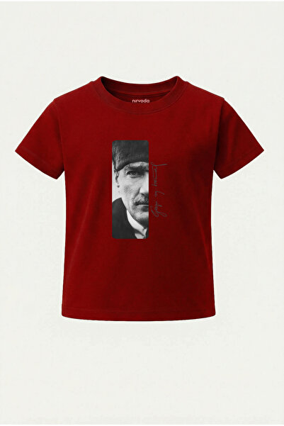 nirvoda Tricou pentru copii Gazi Mustafa Kemal Atatürk, imprimat cu semnătură