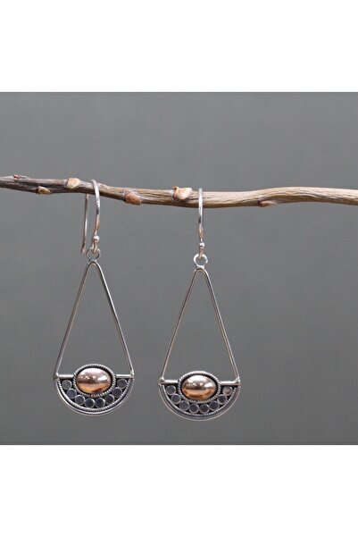 OEMS Cercei din argint și aur - Lună